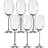 LEONARDO Weisswein Cheers, transparant, 6 stuks