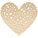Houten HEARTS Houten bord hart middelgroot 27,5x25cm
