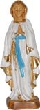 Merkloos Maria Lourdes beeldje - biddend - 12 cm - polystone - religieuze beelden