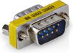 Allteq Gender changer - RS232 koppelstuk - Seriële Adapter - 9-polig - Metaal