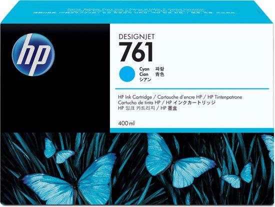 HP 761 cyaan DesignJet inktcartridge - 400 ml