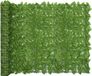 vidaXL Pare-vue de balcon avec feuilles vertes 300x150 cm