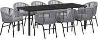 vidaXL Tuinstoel Set 2 stuks Antraciet Gepoedercoat staal