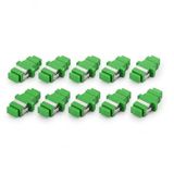 1aTTack.de 10x glasvezel keystone-connectoren OS1 / OS2 (APC) SC-simplex female naar SC-simplex female singlemode groen