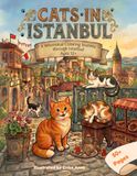 Cats in Istanbul: A Whimsical Coloring Journey Through Istanbul: A Ghibli-Inspired Coloring Book for Ages 12 and Above