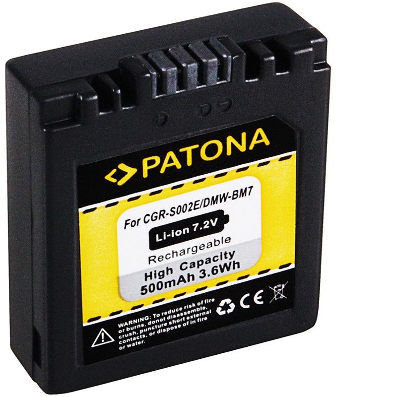 Replace Panasonic CGR-S002E / DMW-BM7 accu