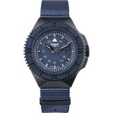 Traser Herenhorloge Analoog Quartz Nylon Blauw Zwart Saffierglas 46mm 20 ATM