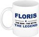 Bellatio Decorations Floris naam cadeau mok