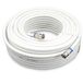 Satix SKK02002 Sat coaxkabel met 2x F-snelstekker 20 m 3-voudig afgeschermd 120 dB wit