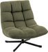 Homcom Accent Chair-Chenille, Staal-75L x 95B x 90H cm-Groen