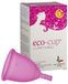 Eco-Cup, Menstruatiecup gemaakt in Italië, menstruatiecup van medische siliconen, comfortabel, milieuvriendelijk, zuinig, herbruikbaar, kleur roze, maat 1