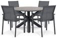 Lifestyle Garden Furniture Lifestyle Lifestyle Timo/Xento 120 cm dining tuinset 5-delig
