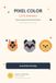 PIXEL COLOR Cute Animals: Color by Squares & Reveal the Picture