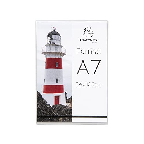 Exacompta - Labelhouders - 10 stuks - DIN A7 - Kristal