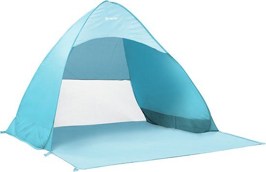 Tracer Strandtent Beach Shell Instant Pivot - Blauw - 160 x 150 x 115cm