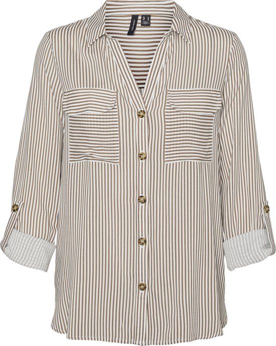 VERO MODA VMBUMPY L/S SHIRT NEW WVN GA NOOS Dames Blouse - Maat M