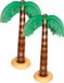 Merkloos Funny Fashion Opblaasbare kleine palmboom - 2x stuks - 90 cm - Tropische Hawaii thema - decoraties/versieringen