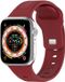 By Qubix Qubix Square siliconen band Bordeaux voor Apple Watch 44mm/45mm/46mm/49mm