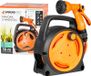 Strend Pro Garden Enrouleur de tuyau, avec tuyau d'arrosage et pistolet d'arrosage, 10m, 5/16 pouce