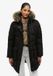 Superdry Everest Microfibre Mid Faux Fur Doudoune Femme Noir