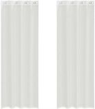 vidaXL - Gordijnen - voile - met - doorvoertules - 2 - st - wit