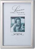 Lawrence Frames 710657 zilveren standaard metalen fotolijst, 5 bij 7-inch