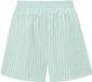 Cala Rose Yehwang Comfortabele Cotton Woven Vrouwen Shorts met Gestreept Patroon - Groen - Maat M