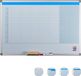 Relaxdays Whiteboard Planner - Dagplanner - Magnetisch - Pennenbakje - 60 x 90 cm - Wit