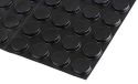 RS PRO Zelfklevende voeten, lijm, cilindrisch, 4,1 mm, zwart, ø 19,1 mm, PUR, 65,6 °C max, verpakking van 49 stuks