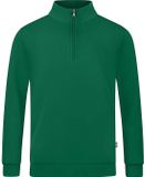 Jako Organic Ziptop Heren - Groen | Maat: L