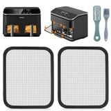 RVS spatdeksel voor Airfryer, 2 stuks