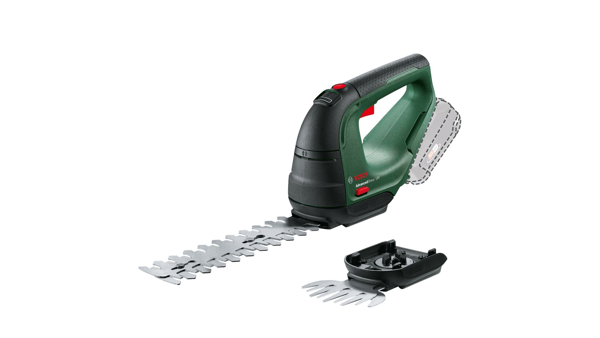 Bosch AdvancedShear 18V-10 Accu Grasschaar - 10 cm - Zwart/Groen