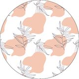 Bonateks, Ronde digitaal bedrukte muismat, antislip onderkant, voor kantoor en thuis, diameter: 22 cm