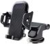 Support de téléphone de voiture 2-en-1 sans marque avec ventouse, universel, noir