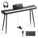 Eastar EUP-80 Digitale piano, 88 toetsen, snelheidsgevoelig toetsenbord, volledig formaat, elektrisch pianotoetsenbord voor beginners, rechtop toetsenbord, piano, bundel, muziek, rust, pedaal en