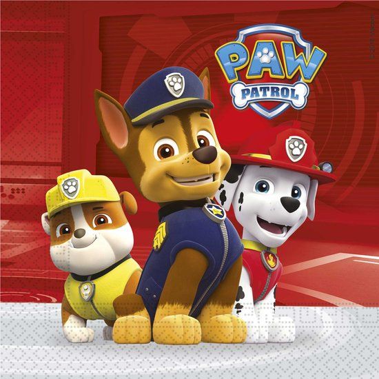 Procos Folat Paw Patrol Servetten FSC 33 x 33 cm - 20 stuks