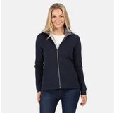 Regatta Ramana Middelzware fleece met volledige ritssluiting en capuchon Outdoortrui blauw