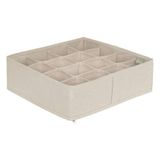 5five Five® Lademandje kledingkast organizer 16-vaks - Dressy+ - Beige - Opvouwbaar