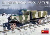 Miniart 1:35 1.5 Ton Railroad Truck AA Type Model Kit