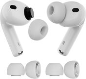 MMOBIEL 2 Paar Vervangende Oordopjes Tips voor AirPods Pro Gen 3 – Antislip Siliconen Oordopjes met Ruisonderdrukkingsgat, Draagbare Opbergdoos en Passen in Oplaadcase – S – Wit