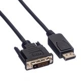 Value DisplayPort Kabel DP Male - DVI (24+1) Male, LSOH 2,0m