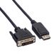 Value DisplayPort Kabel DP Male - DVI (24+1) Male, LSOH 2,0m
