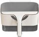 Sans marque Poubelle Cuisine - Composteur Porte de placard - Tri des déchets - Avec racloir - 25 x 14 x 14,5 cm - Gris