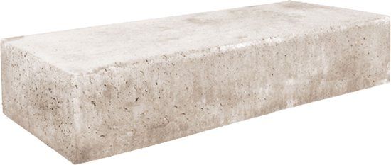 Merkloos Gardenlux Traptrede massief creme 100 x 37 x 15 cm