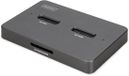 DIGITUS Docking Station - Zwart - 3in1 M.2 NVMe en SATA SSD