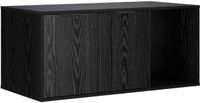 vidaXL Kattenkrat Meubel Zwart eiken 100 x 49 x 45 cm Bewerkt hout