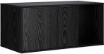 vidaXL Kattenkrat Meubel Zwart eiken 100 x 49 x 45 cm Bewerkt hout