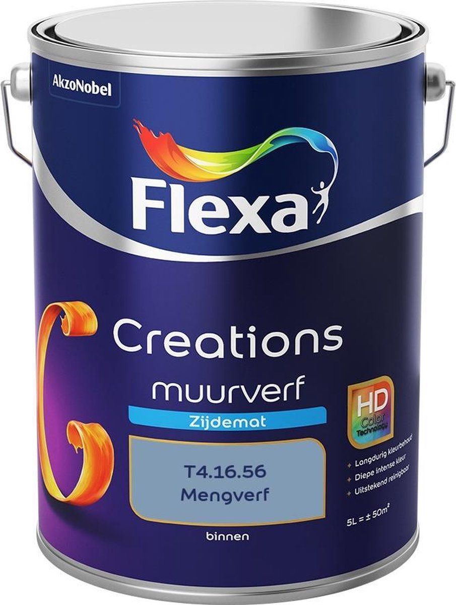 FLEXA Creations Muurverf - Zijde Mat - Mengkleuren Collectie - T4.16.56 - 5 liter
