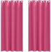 vidaXL Rideaux occultants à œillets 2 pcs Rose vif 245 x 140 cm
