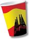 Espagne drapeau espagnol thème gobelets de fête - 20x pièces